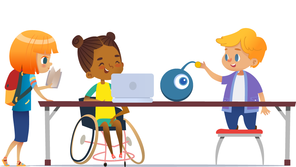 Niños programando